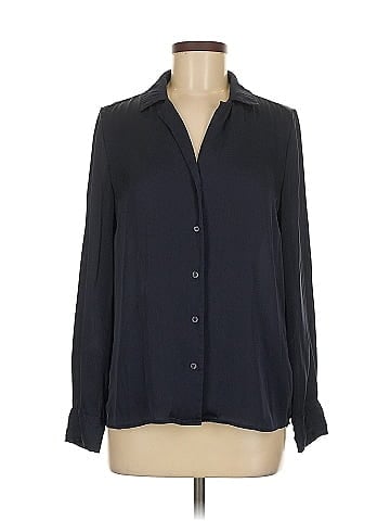 Quince Long Sleeve Silk Top (view 1)