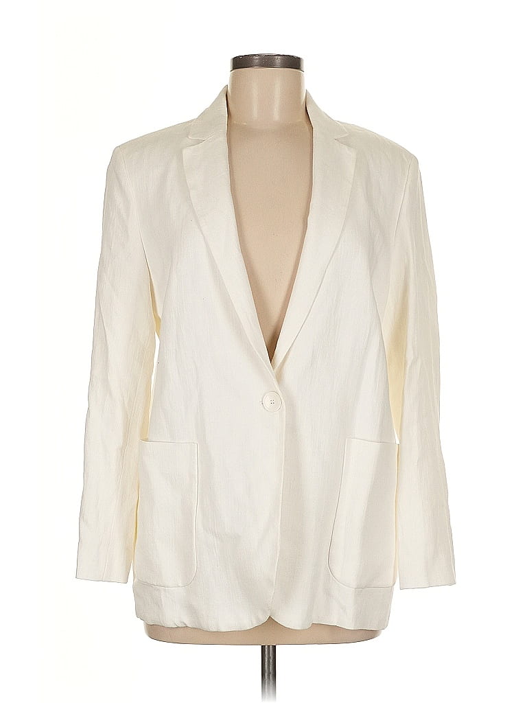 Zara 100% Viscose Ivory Blazer Size M - photo 1