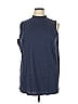 Roaman's 100% Cotton Blue Sleeveless T-Shirt Size 22 - photo 1