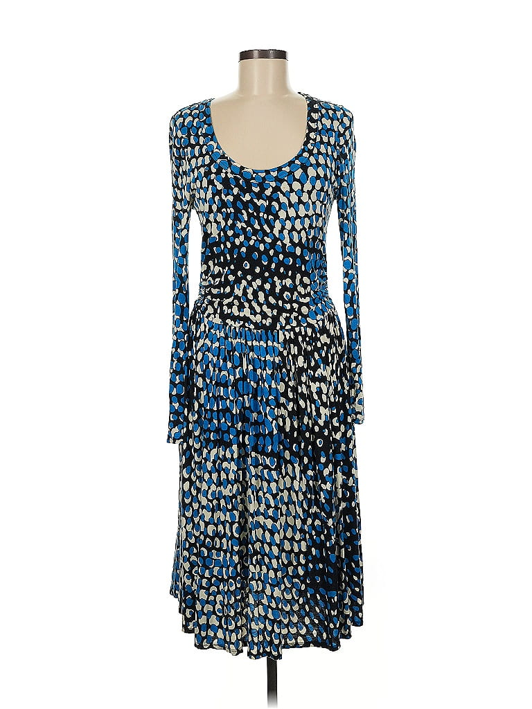 Robe Femme Plenty By Tracy Reese - Bleu Sans Manches - Taille S - Longue Et Ruchée - Occasion Très Bon état