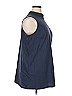 Roaman's 100% Cotton Blue Sleeveless T-Shirt Size 22 - photo 4
