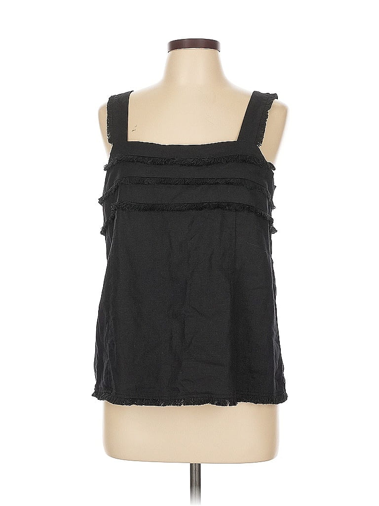 Ann Taylor LOFT Outlet Black Sleeveless Top Size L - photo 1