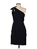 David Meister 100% Cotton Solid Black Cocktail Dress Size 2 - photo 1