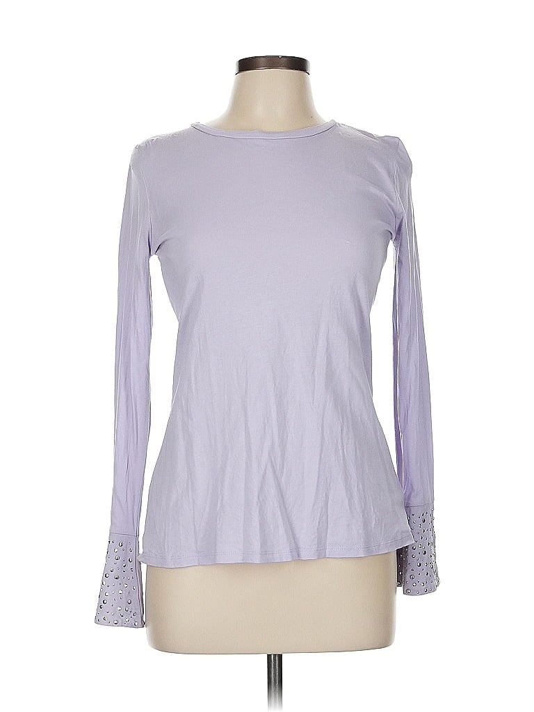 Pre-owned Michael Michael Kors Long Sleeve T-shirt In Purple