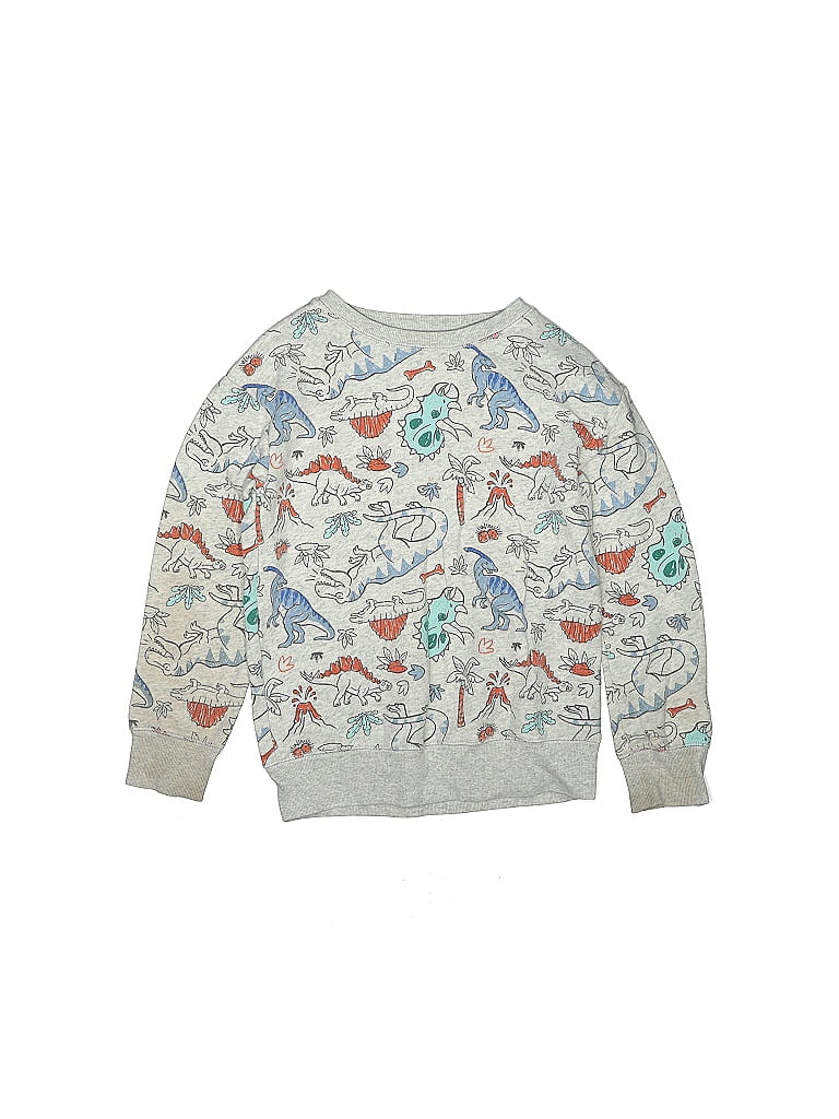 Jumping Beans Print Silver Pullover Sweater Size 7 (big kids) - photo 1