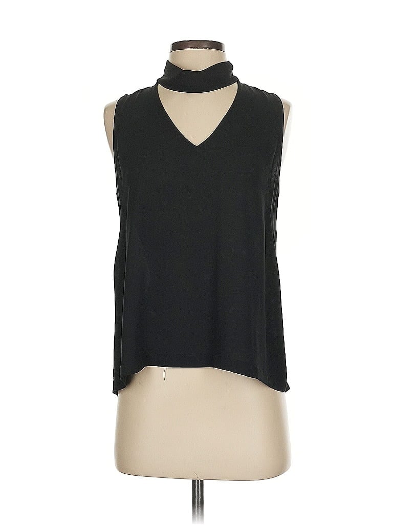 Pre-owned Aqua Sleeveless Blouse In Black