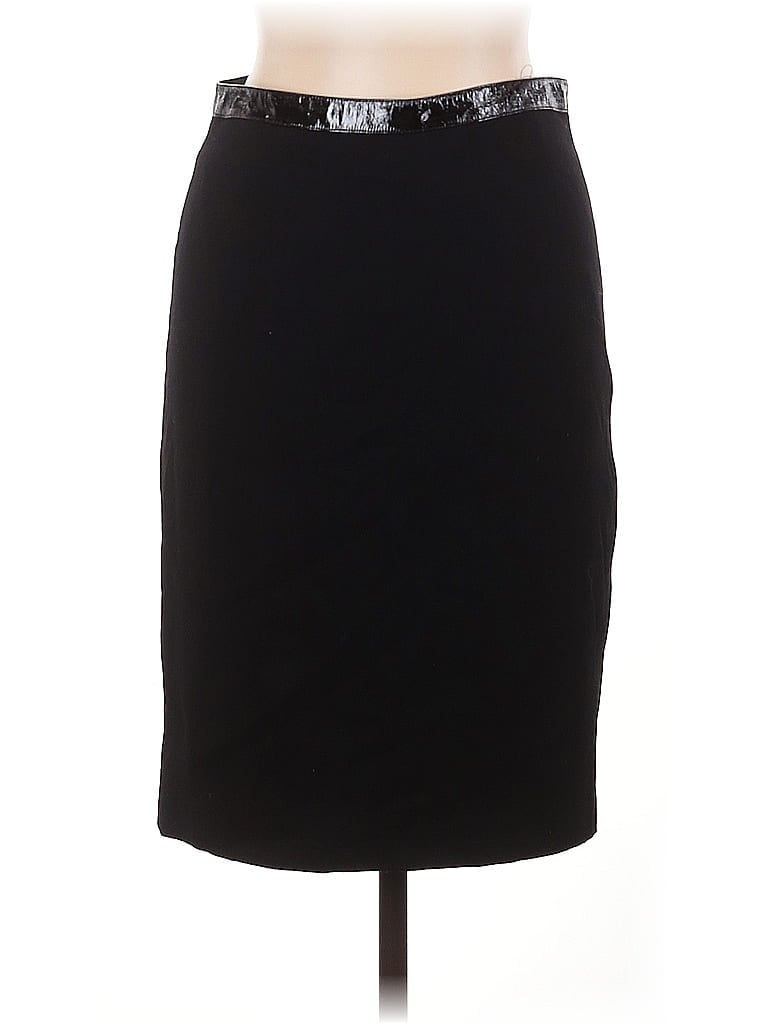 Pre-owned Elie Tahari Wool Skirt In Black