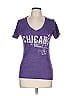 New Agenda by Perrin Purple Short Sleeve T-Shirt Size L - photo 1