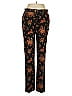 J. McLaughlin 100% Cotton Print Black Casual Pants Size 6 - photo 1