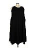 Woman Within Solid Black Casual Dress Size 22 - photo 1