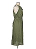 Ann Taylor LOFT Outlet 100% Polyester Green Casual Dress Size L - photo 4