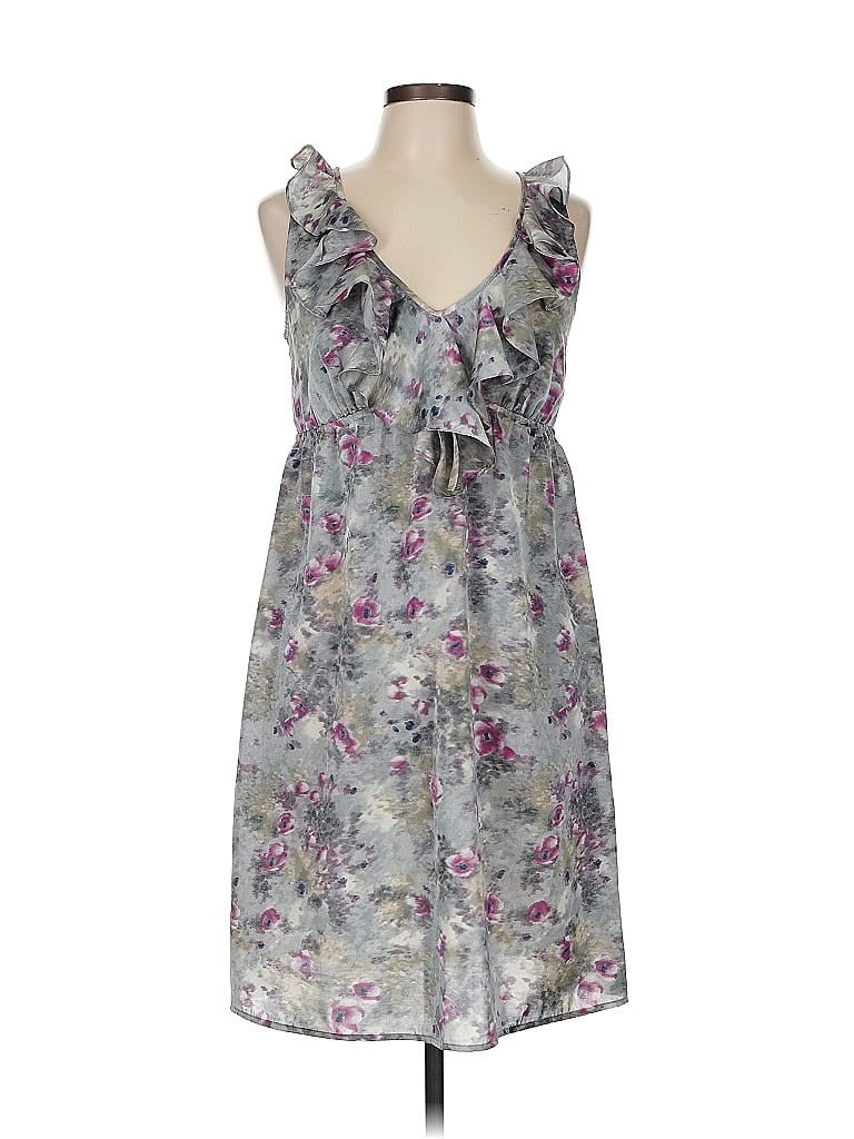 Pre-owned Ann Taylor Loft Casual Dress In Gray