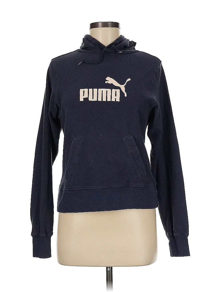 Pre-owned Puma Pullover Hoodie In Blue