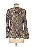 Meadow Rue 100% Rayon Gray Long Sleeve Blouse Size M - photo 2