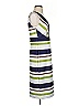 Eva Mendes by New York & Company Stripes Green Cocktail Dress Size S - photo 4