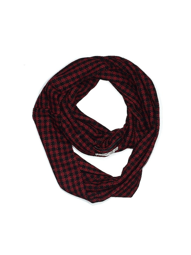 Pre-owned Assorted Brands Scarf In Burgundy