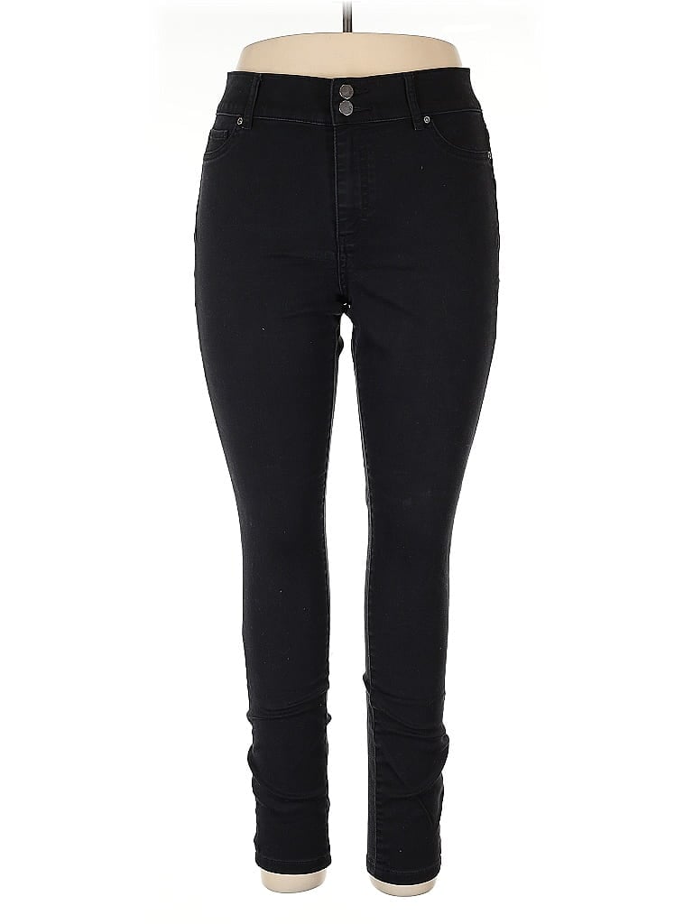 Soho JEANS NEW YORK & COMPANY Black Jeggings Size 14 - photo 1