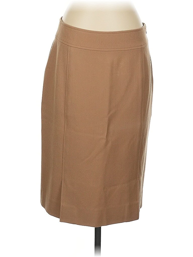Pre-owned Carlisle Wool Skirt In Brown