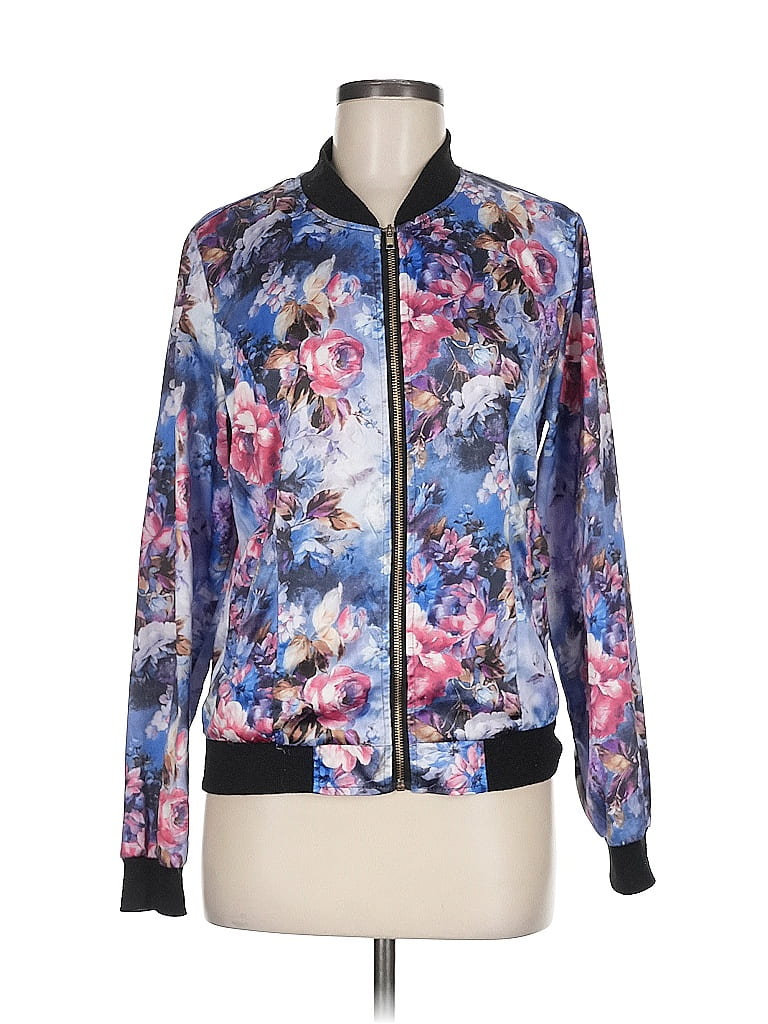 Allegra K 100 Polyester Blue Jacket Size M 55 off ThredUp