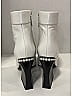 Chanel 100% Leather White  Cap Toe Boots Size EU 40 - photo 5