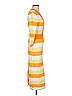 Eva Mendes by New York & Company Stripes Orange Casual Dress Size S - photo 4