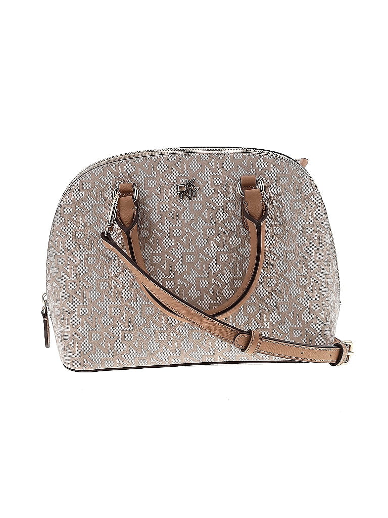 DKNY 100% Pvc Print Tan Satchel One size - photo 1