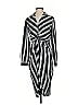 Soho JEANS NEW YORK & COMPANY 100% Polyester Stripes Black Casual Dress Size S - photo 1