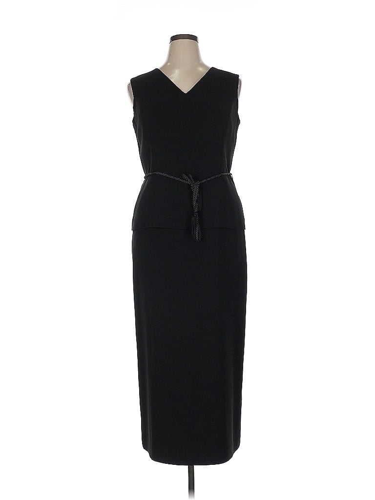 Kasper Black Casual Dress Size 14 - photo 1