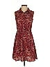 Allegra K Paisley Burgundy Casual Dress Size XS - photo 1