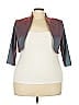R&M Richards Color Block Burgundy Jacket Size 18 - photo 1