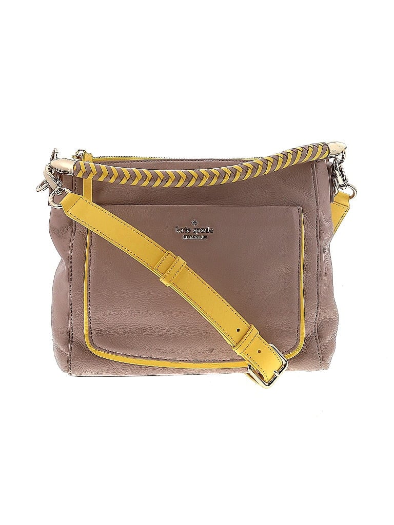 Kate Spade New York 100% Leather Brown Tan Leather Crossbody Bag One size - photo 1