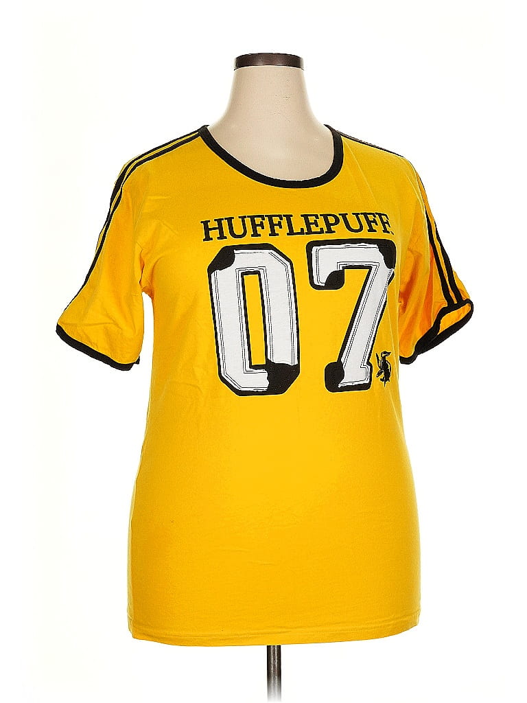 Harry Potter 100% Cotton Yellow Short Sleeve T-Shirt Size 2X - photo 1