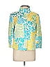 Carlisle 100% Silk Print Green Jacket Size 12 - photo 1