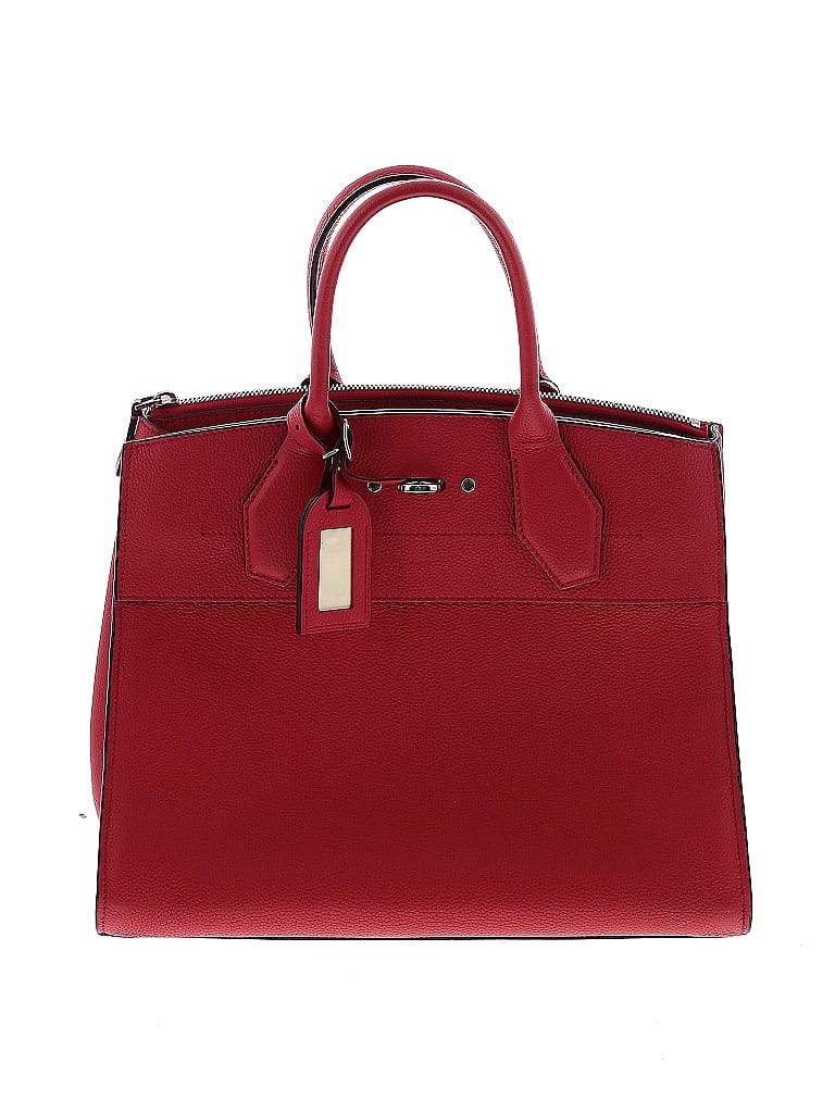 Louis Vuitton 100% Leather Red Leather City Steamer Handbag MM Satchel One size - photo 1