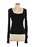Catherine Malandrino 100% Rayon Black Long Sleeve T-Shirt Size L - photo 1
