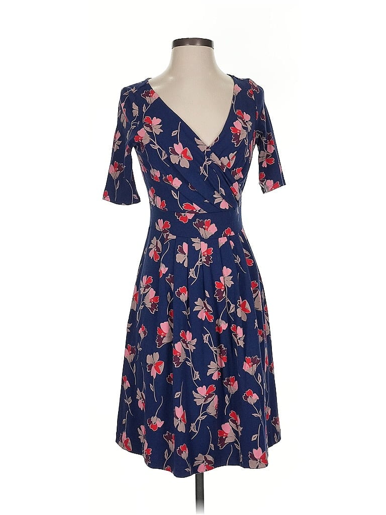 Pre-owned Lands' End Casual Dress In Blue