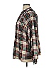 Simply Southern 100% Polyester Plaid Brown Long Sleeve Blouse Size XL - photo 5