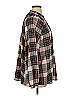 Simply Southern 100% Polyester Plaid Brown Long Sleeve Blouse Size XL - photo 4