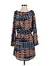 WAYF Print Blue Casual Dress Size S - photo 1