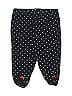 Carter's 100% Cotton Polka Dots Black Casual Pants 0-3 MO / 3 MO - photo 1
