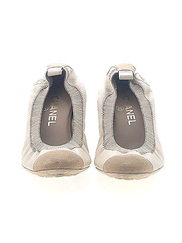 Chanel Cap Toe Elastic Ballet Heels (view 2)