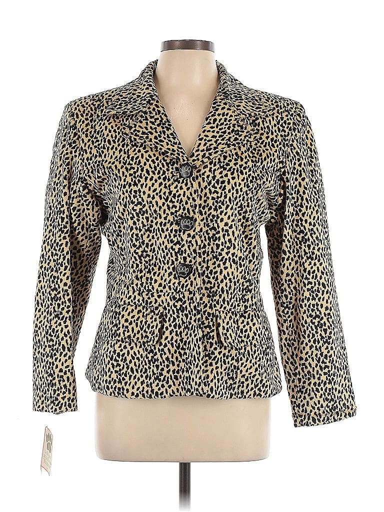 Pre-owned La Maison Blazer Jacket In Gold