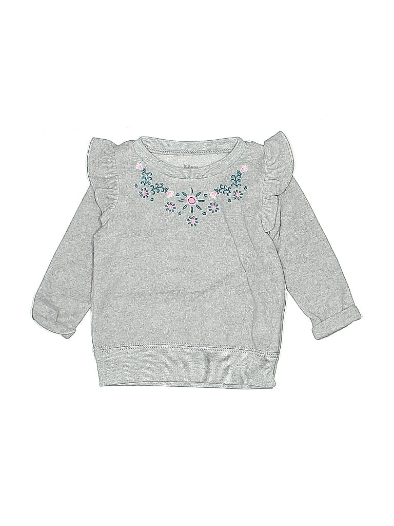 Just One You Made by Carter's 100% Polyester Gray Sweatshirt 3-6 MO / 6 MO - photo 1