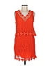Topshop 100% Cotton Orange Cocktail Dress Size 6 - photo 1