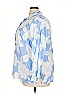 J.Jill 100% Linen Floral Blue 3/4 Sleeve Blouse Size 2X - photo 5