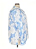 J.Jill 100% Linen Floral Blue 3/4 Sleeve Blouse Size 2X - photo 4