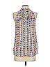 Tanya Taylor 100% Silk Blue Sleeveless Silk Top Size 4 - photo 2
