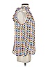 Tanya Taylor 100% Silk Blue Sleeveless Silk Top Size 4 - photo 4