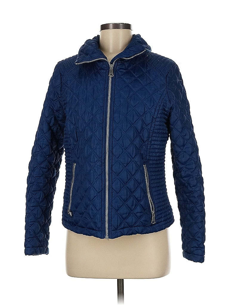 Marc New York Andrew Marc 100% Recycled Polyester Solid Blue Jacket Size M - photo 1