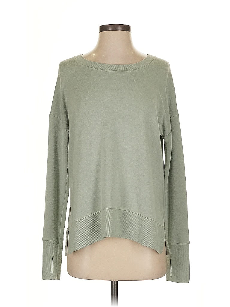 Pre-owned Athleta Sweatshirt In Green
